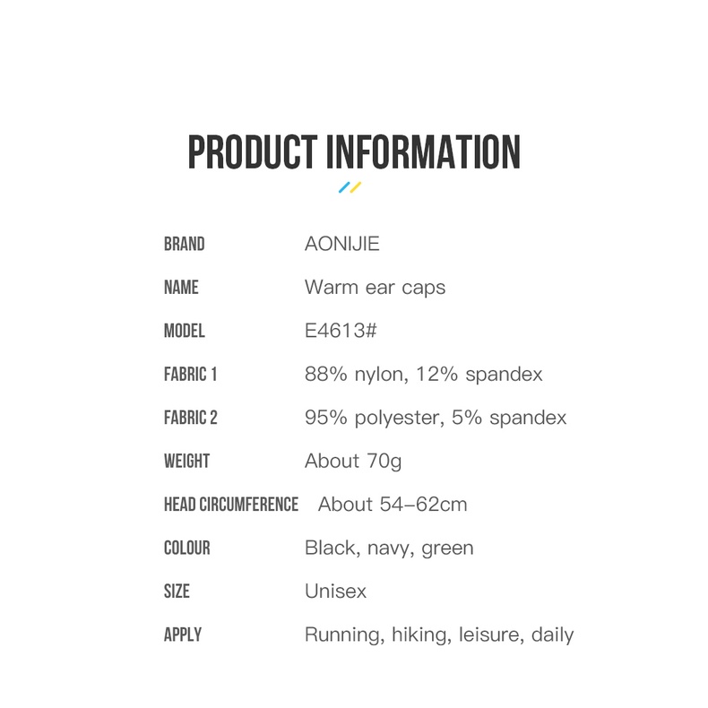 Aonijie Mũ Thể Thao e4613 Giữ Ấm Tai Chống Gió 54-62cm Có Khóa Cài