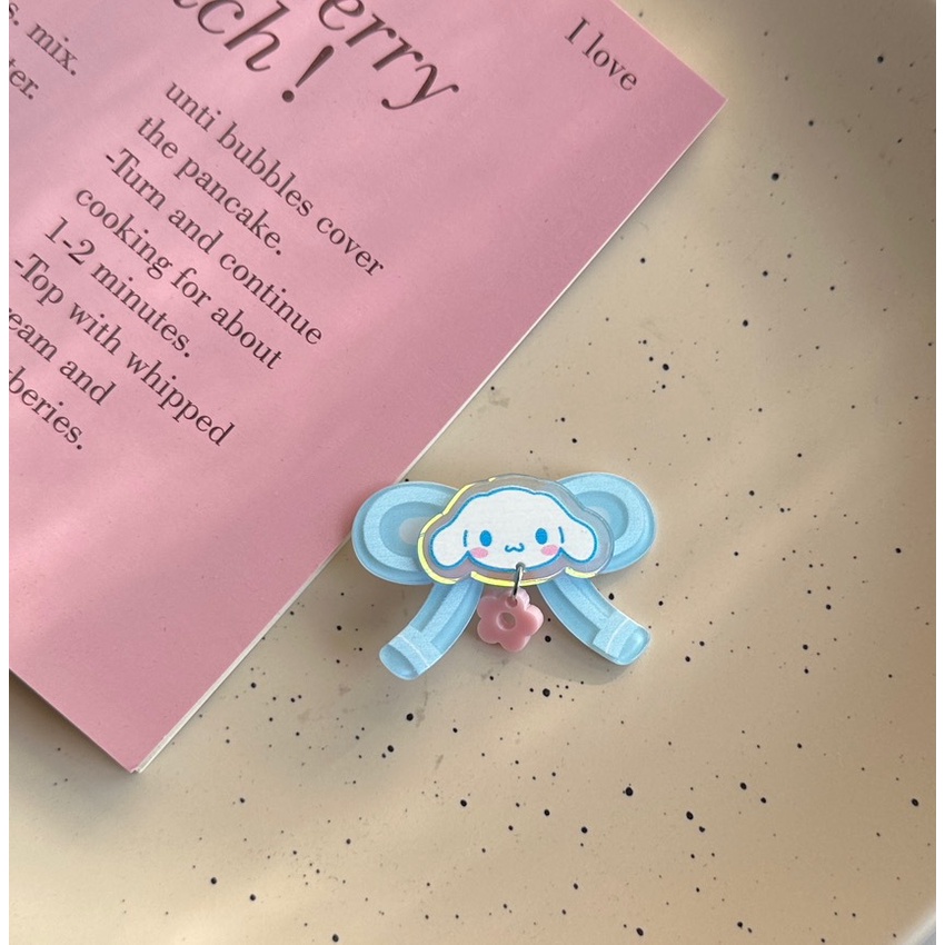 Kẹp Tóc Hình sanrio kuromi Cinnamoroll Dễ Thương Cho Bé Gái