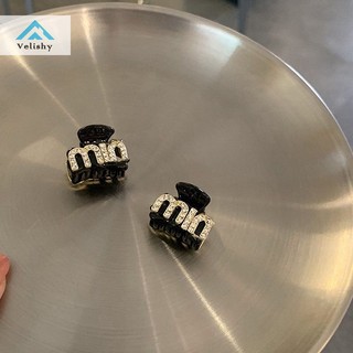 Velishy Phong Cách Hàn Quốc Chất Lượng Cao Vintage Nhỏ Kẹp Tóc Kim Cương Giả Chữ Vuốt Tóc Cho Nữ Bé Gái Kẹp Phụ Kiện Tóc