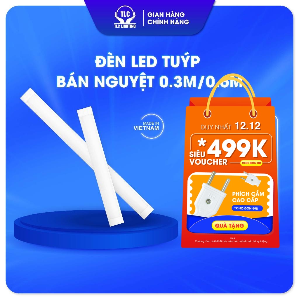 Đèn Tuýp LED bán nguyệt friendly TLC LIGHTING 0.6m