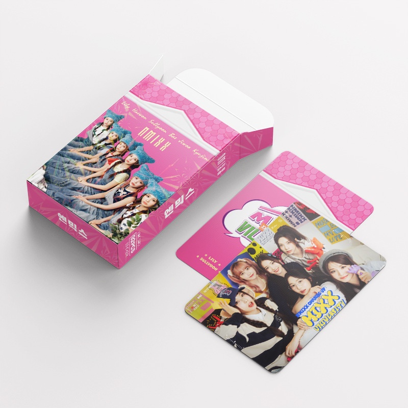 NMIXX Album VILLAGE Photocard Lomo Card Postcard Stickers 92pcs/box