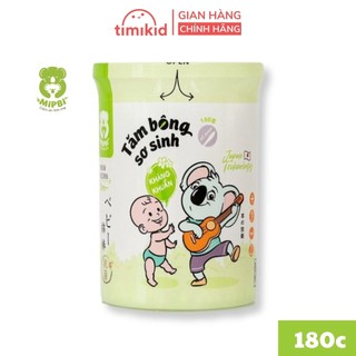 Tăm Bông Sơ Sinh Kháng Khuẩn MIPBI Mẫu Mới - 180 que