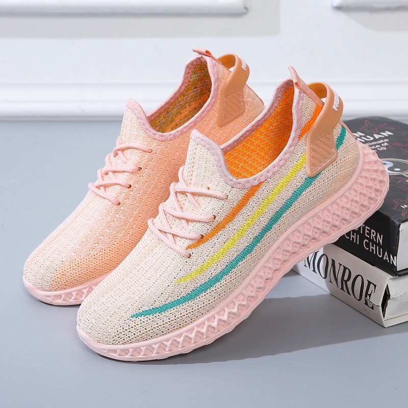 Qualitell Store Giày Thể Thao Đế Mềm Siêu Nhẹ Phối Lưới Thoáng Khí Thời Trang Xuân Hè 2023 Cho Nữ