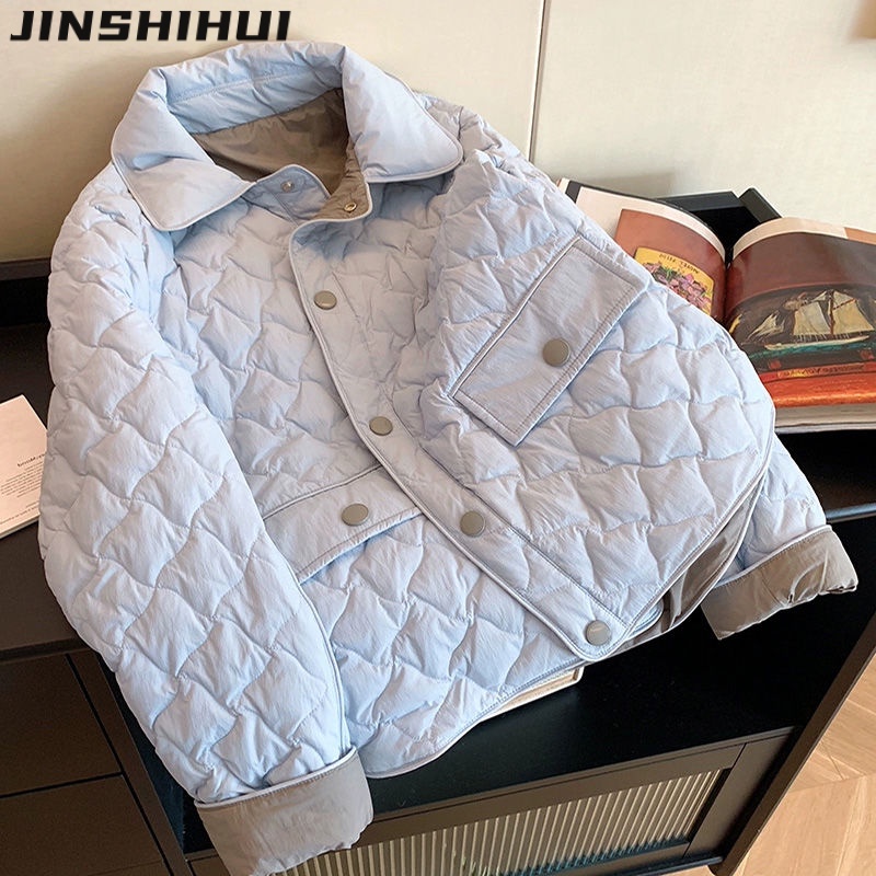 JINSHIHUI áo_khoác áo_phao áo phao nữ  Sôi động Phong cách New Style Thanh lịch WMF23C0EFR 51Z231218