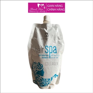 Kem ủ phục hồi tóc khô xơ hư tổn Wellmate Hair Spa Deep Nourishing Creambath 500ml