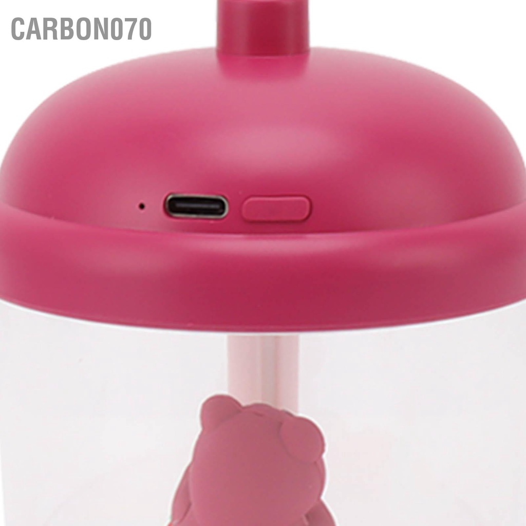 Carbon070 Máy tạo độ ẩm phun sương siêu âm Gấu dễ thương Im lặng An toàn không khí nhỏ cho phòng ngủ Văn tại nhà 300ml