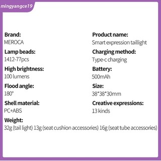 Đèn led cảnh báo an toàn siêu sáng gắn đuôi xe đạp