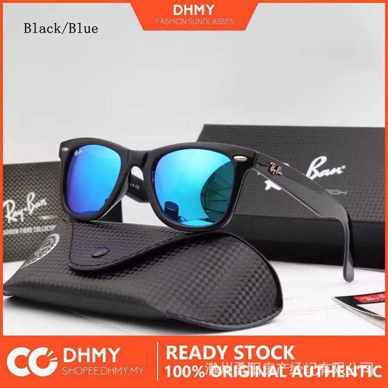 Kính râm phân cực nguyên bản Rayban 2140 wayfarer unisex 2Aca 63ED