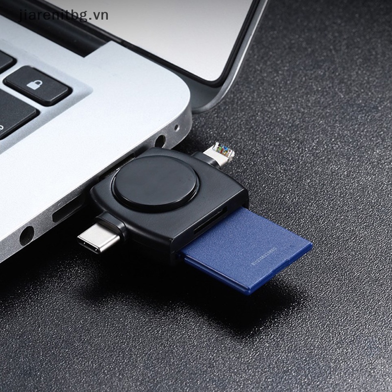 Đầu Đọc Thẻ Nhớ TF SD 4 Trong 1 Cho IPhone IPad Android