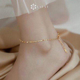 Lắc chân bằng thép titan không phai màu đơn giản thời trang cho nữ mới