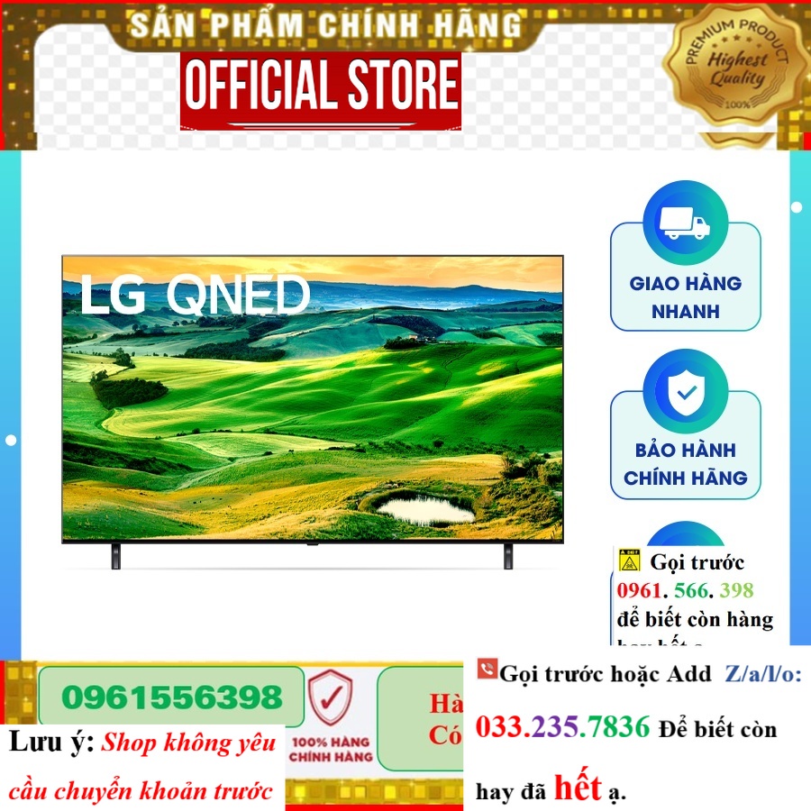 [Hãng] Smart Tivi QNED LG 4K 75 inch 75QNED80SQA |