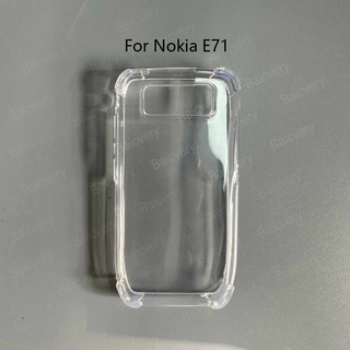 Ốp Điện Thoại Nokia E71 Chất Lượng Cao Trong Suốt Trong Suốt Vỏ Mờ Mềm TPU Bảo Vệ Toàn Diện Mặt Sau Chống Sốc