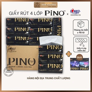 Giấy Rút 4 Lớp Pino Xinxiangyin Nội Địa Trung Cao Cấp Thùng 16 Gói K54