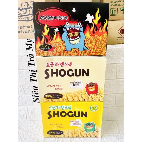 (Date luôn Mới) Thùng Mì Tôm Trẻ Em SHOGUN- Hộp 30 gói x18g