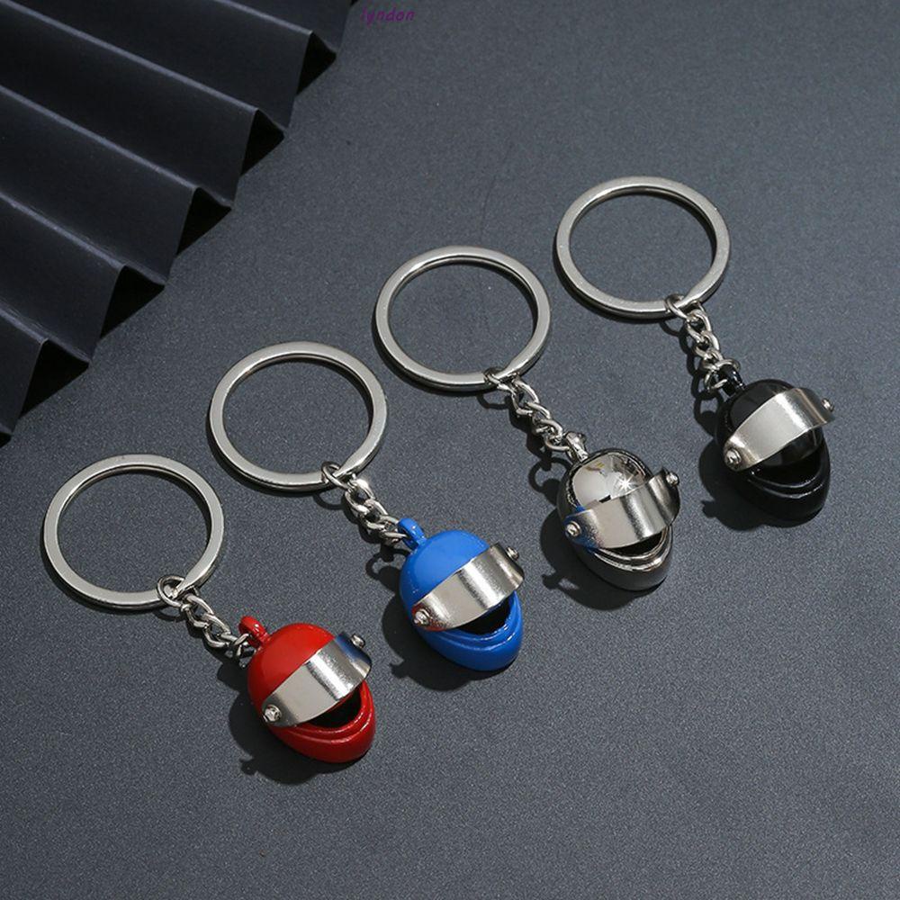 Móc Khóa Hình LYNDON Đội Mũ Bảo Hiểm Xe Máy Sáng Tạo
