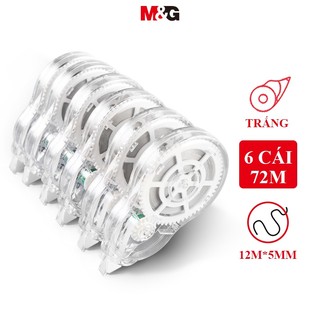  M&G  Bút xóa dạng kéo phong Bộ 6 Bút Xóa Dạng Băng Keo Cỡ Lớn 72m * 6 Miếng 