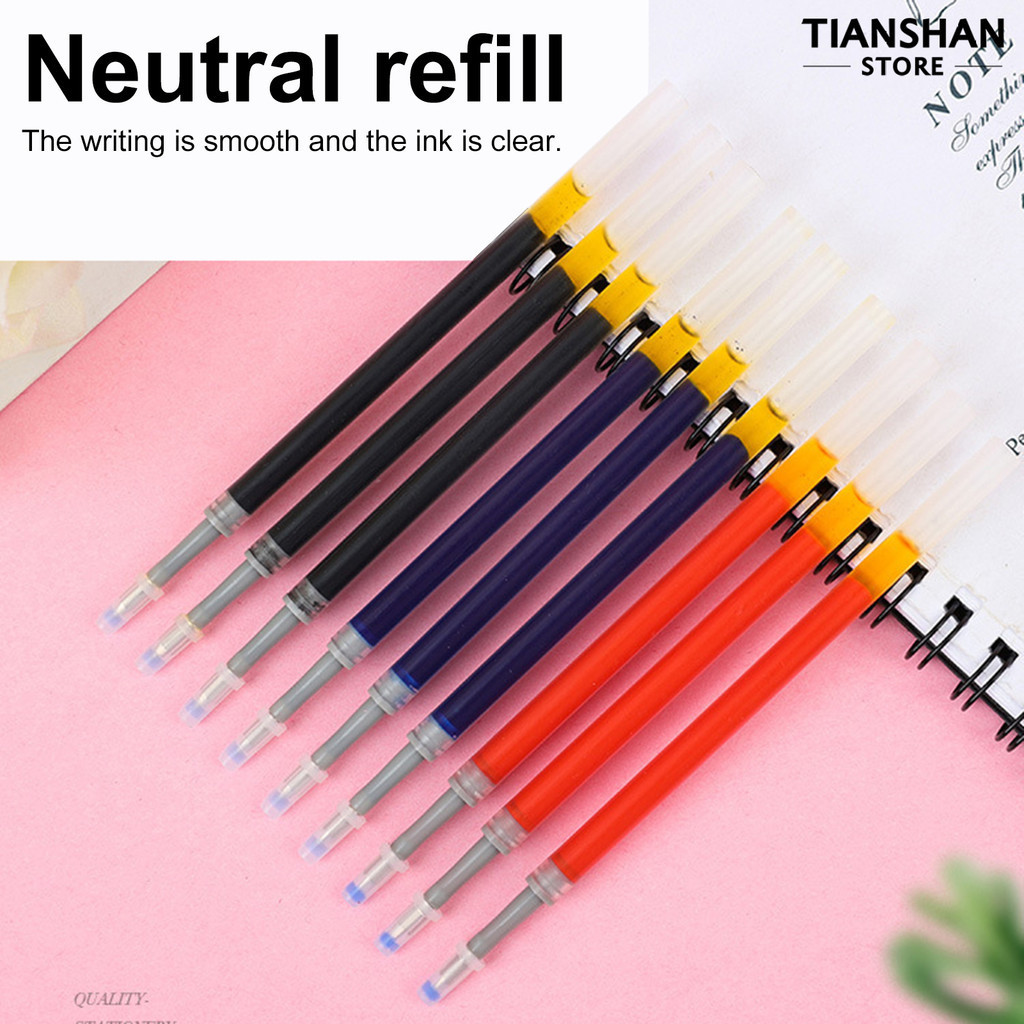 Set 20 Ruột Bút Mực Gel Cỡ Lớn Ngòi 0.5mm Thân Thiện Với Môi Trường Chống Rò Rỉ Thân Thiện Với Môi Trường