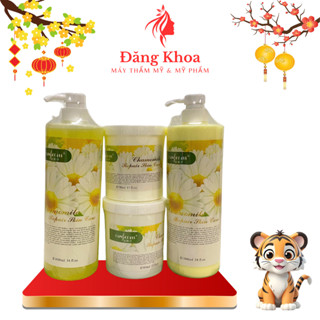 Bộ Chăm Sóc Da Cơ Bản Hoa Cúc, Bộ 4 Chai Sữa Rửa Mặt Kem Massage Tẩy Da Chết chính hãng,dùng cho spa,tmv