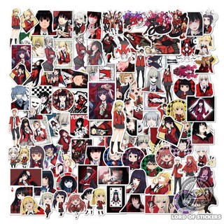 Set 100 Hình Dán Kakegurui Sticker Anime Manga Chống Thấm Nước Trang Trí Mũ Nón Bảo Hiểm, Ván Trượt, Laptop, Vali, Sổ