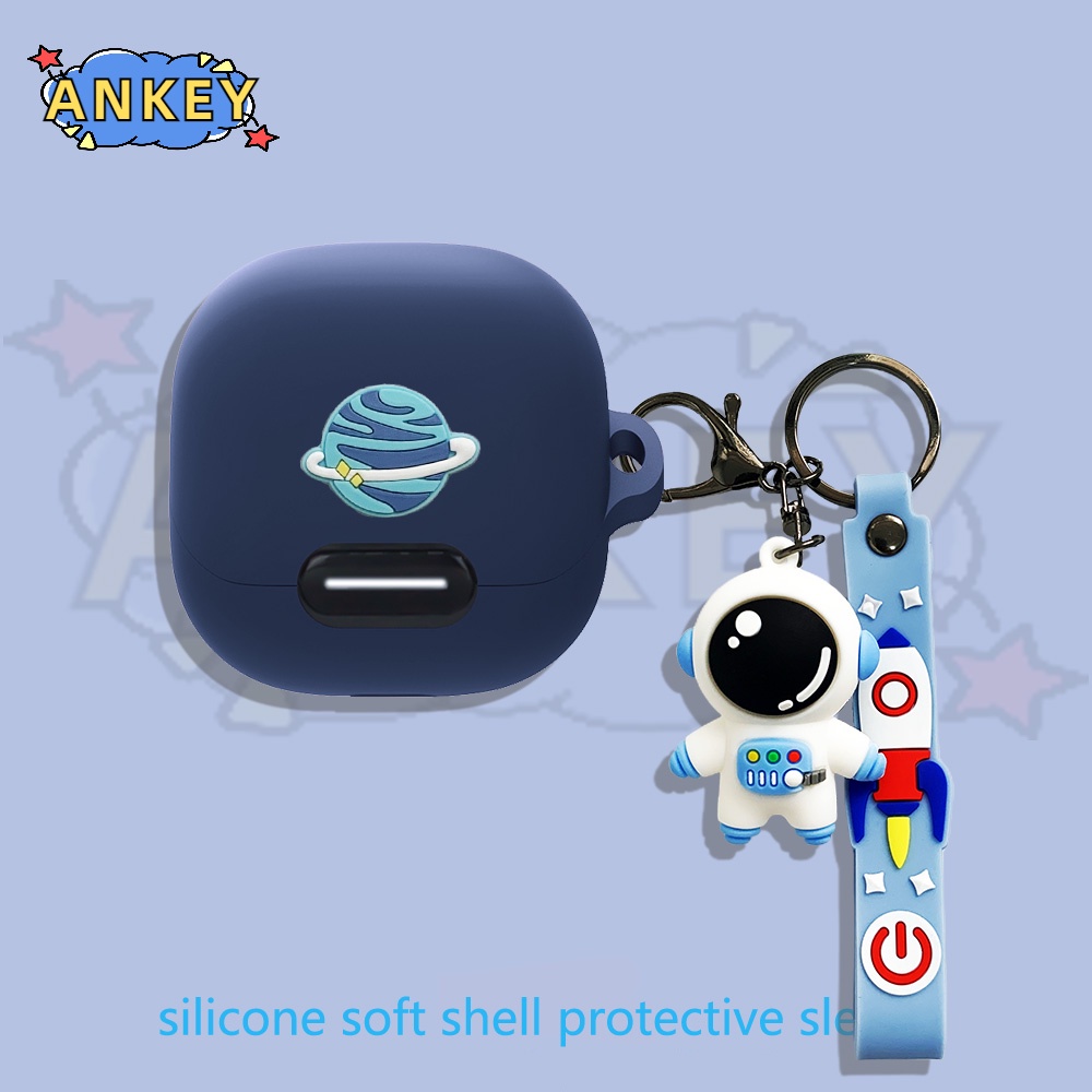 Case For Anker Soundcore Liberty 4 NC Earphone Silicone Case Cute Duck Earbuds Waterproof Shockproof Soft Protective Headphone Cover Headset Skin with Hook
