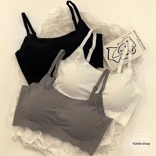 Áo Ngực Thể Thao Không Gọng Chất Lụa Mềm Mại Hợp Thời Trang Cho Nữ