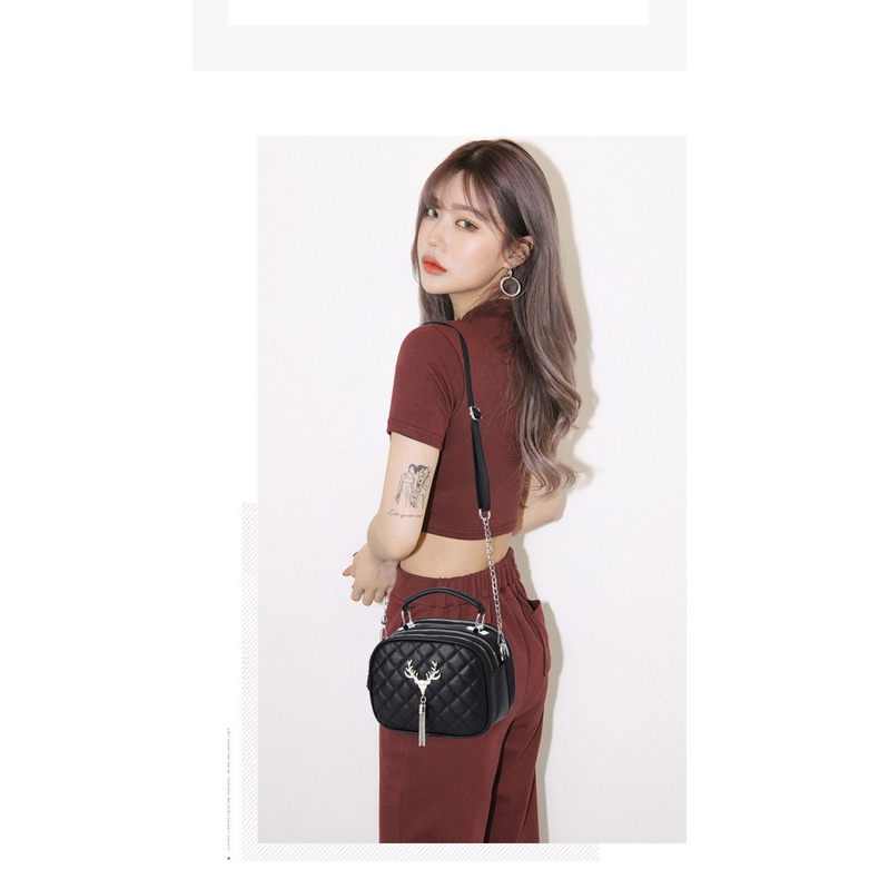 Túi đeo chéo nữ cầm tay Niche nữ 2023 hình thoi mới cao cấp phong cách phương Tây