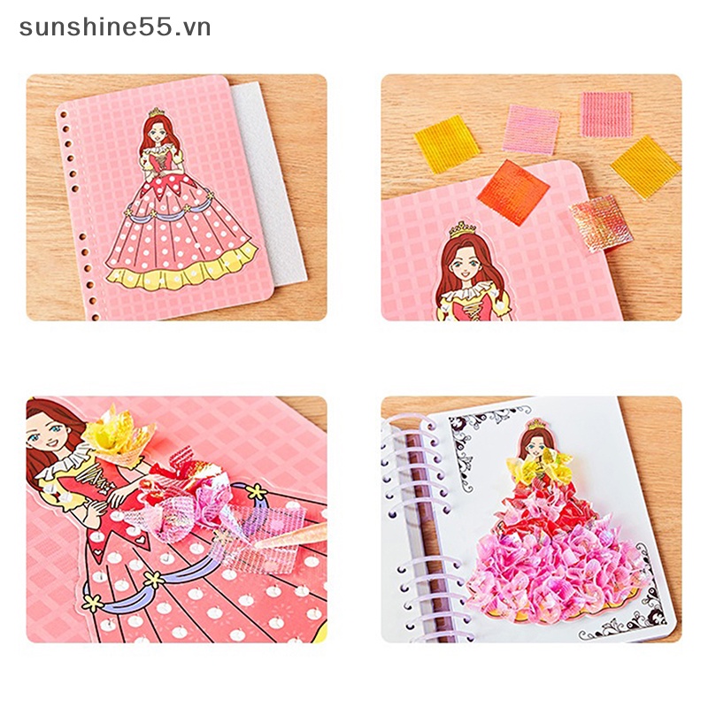 Sunshine Bộ Đồ Chơi Hình Dán Công Chúa Phép Thuật Thủ Công diy Giáo Dục Cho Bé Gái vn