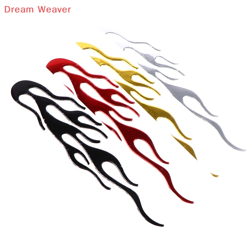 Sticker vinyl Dán Xe Hơi / Xe Máy Phản Quang 20 * 4cm Hình Ngọn Lửa 3d