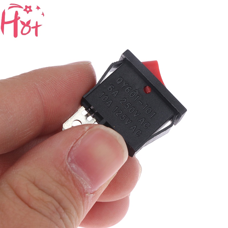 Jr Set 5 Công Tắc Bật / Tắt 2 pin kcd1-110 9.5x21mm