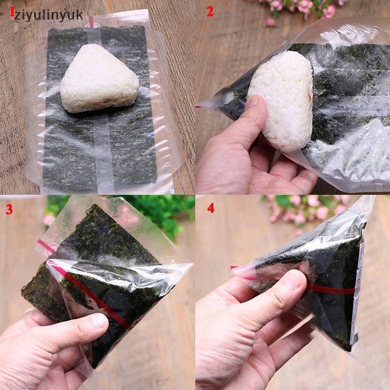 Ziyulinyuk Set 20 Túi Làm sushi Hình Tam Giác Hai Lớp