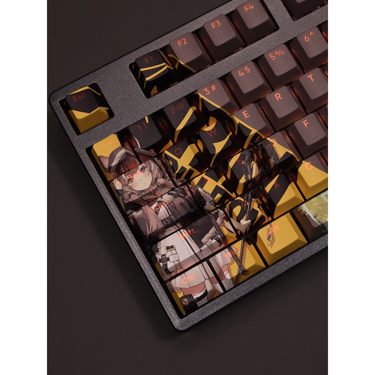 Honeycaps cherry profile arknights anime Nhuộm Bàn Phím Cơ Học Keycap