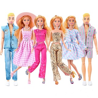 Bộ búp bê nam nữ 30cm tỉ lệ 1 / 6 mặc đồ dễ thương