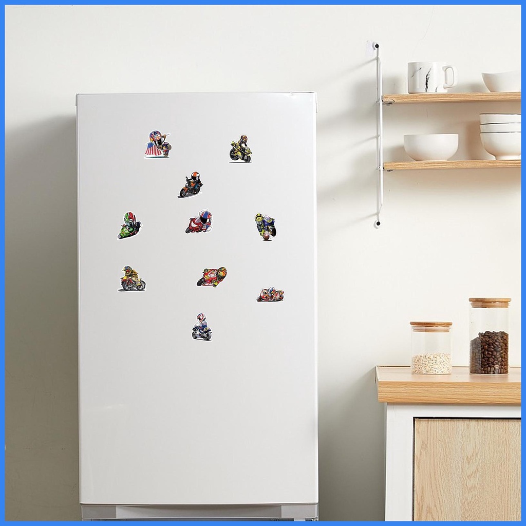 Bộ 50 Đề Can Dán Xe Đạp / Xe Máy Chống Thấm Nước Thời Trang Cho Trẻ Em