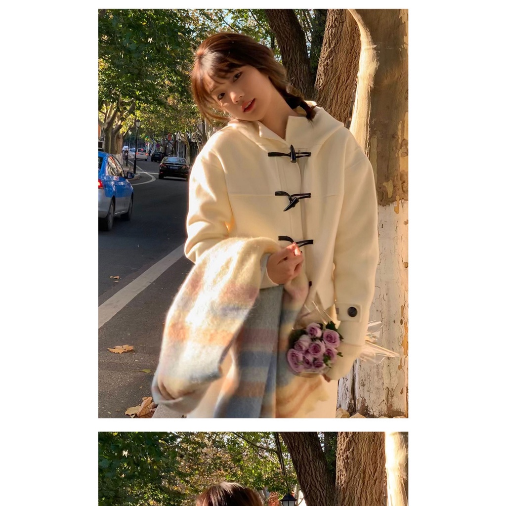 Khăn Choàng Lông Màu macaron Cao Cấp Thời Trang Mùa Đông 2022 Mới Dành Cho Nữ