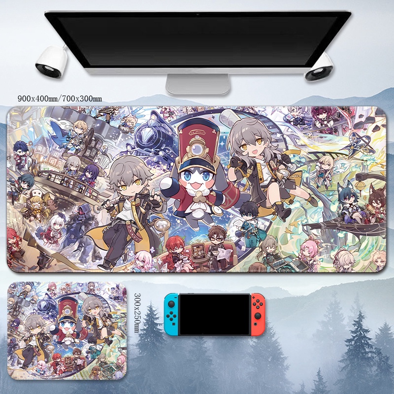 Trailblazer Mouse Pad Honkai: Star Rail Gaming computer keyboard mat Stelle ACGN Caelus anime Kafka animation Himeko Genshin Impact March 7th protagonist table mat