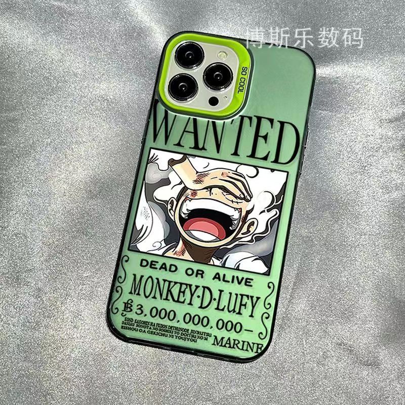 Ốp Điện Thoại Dẻo Họa Tiết Hoạt Hình one piece luffy Mạ Điện Cho Iphone 7p14pro max / iphone13pro12 11