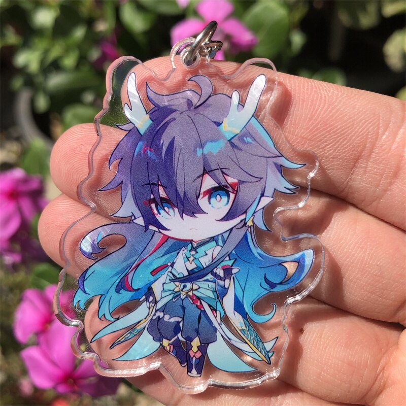 Móc khoá Honkai: Star Rail Luocha Fu Xuan Blade Imbibitor Lunae Keychain Anime Manga Phụ Kiện Trang Trí Túi xách Balo