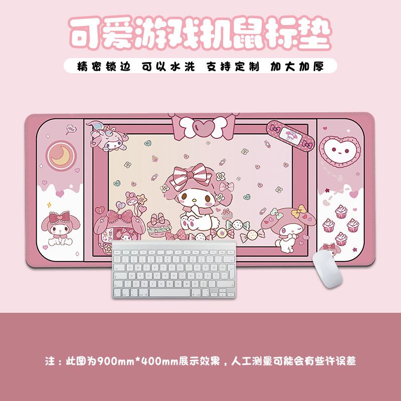 Tấm Lót Chuột Và Bàn Phím Máy Tính Họa Tiết Hoạt Hình kirby Dễ Thương