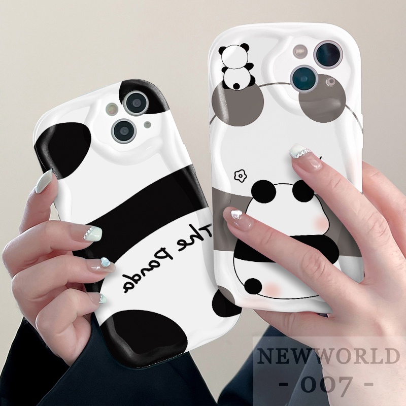 Ốp Điện Thoại Họa Tiết Gấu Trúc Hoạt Hình Dễ Thương Cho iphone 14 13 12 11 pro x xs max 6 6s 7 8 plus ny71