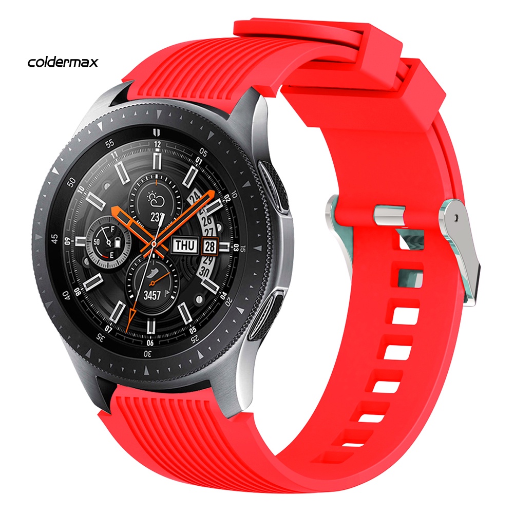 Dây Đeo Bằng silicone Khóa Kim Loại 20mm 22mm Cho Đồng Hồ Thông Minh samsung gear s4 s3 2 s380