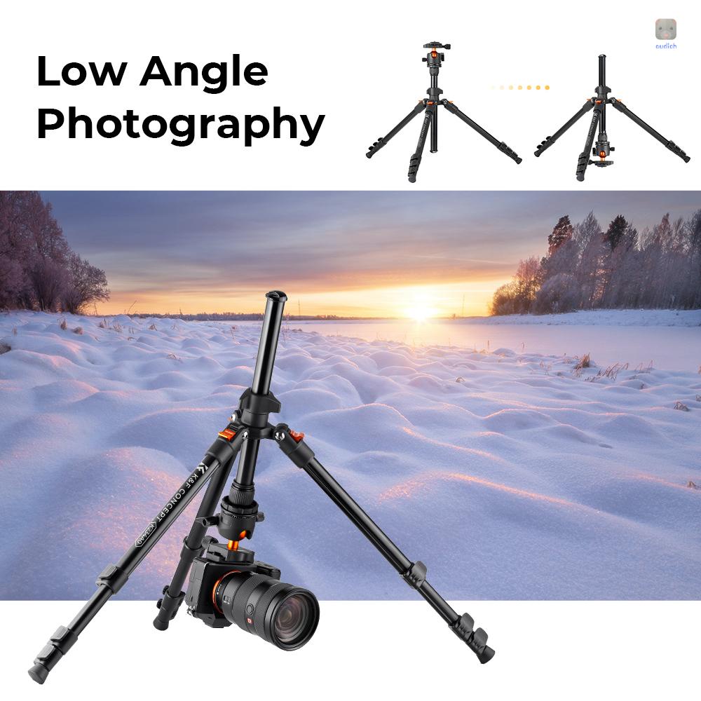 Giá Đỡ Ba Chân Bằng Hợp Kim Nhôm 160cm / 62.99 max. k & f Cho camera Hành Trình Chân Máy Ảnh tripod 8kg / 17.64lbs Góc Thấp Có Túi Đựng Cho Máy Ảnh dslr 8kg / 17.64lbs