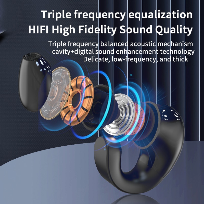 Tai Nghe bluetooth 5.3 Không Dây Chống Nước Có mic Kiểu Dáng Thể Thao