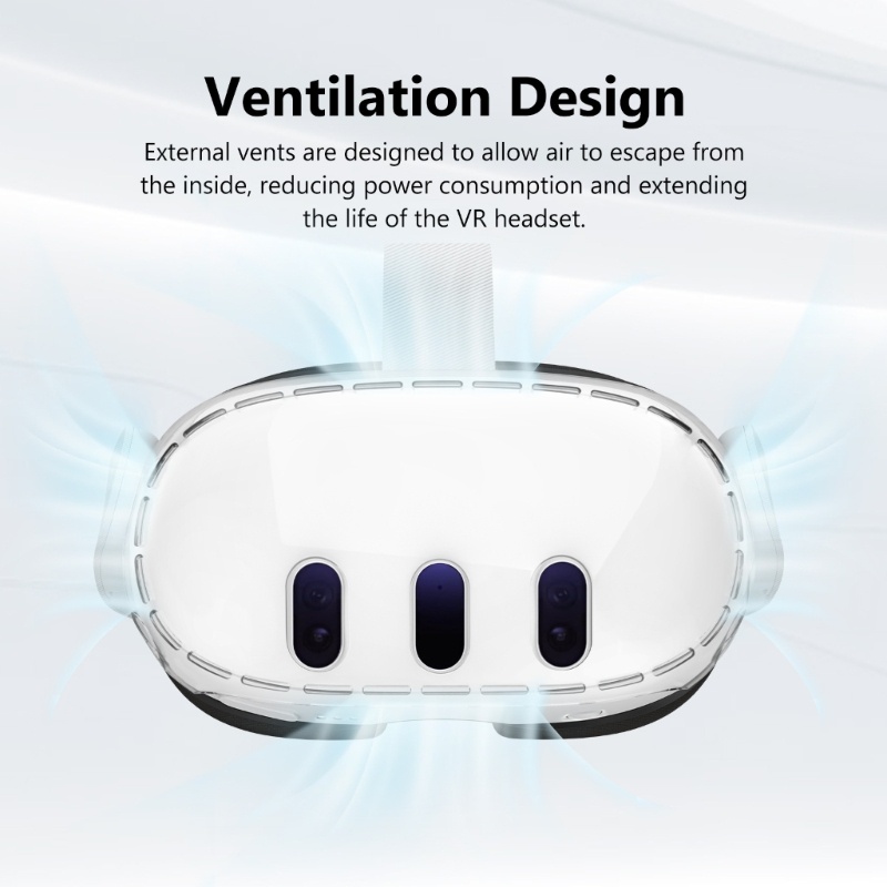 Vỏ Bảo Vệ Hộp Sạc Tai Nghe Bằng Silicon Nâng Cấp lidu11 Chống Sốc Chống Rơi Cho meta quest 3 vr