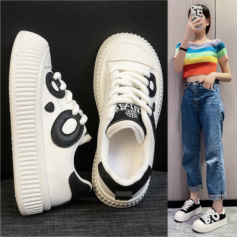 GUDETU❤Giày Thể Thao Đế Dày Phối Màu Dễ Thương Thời Trang Cho Nữ