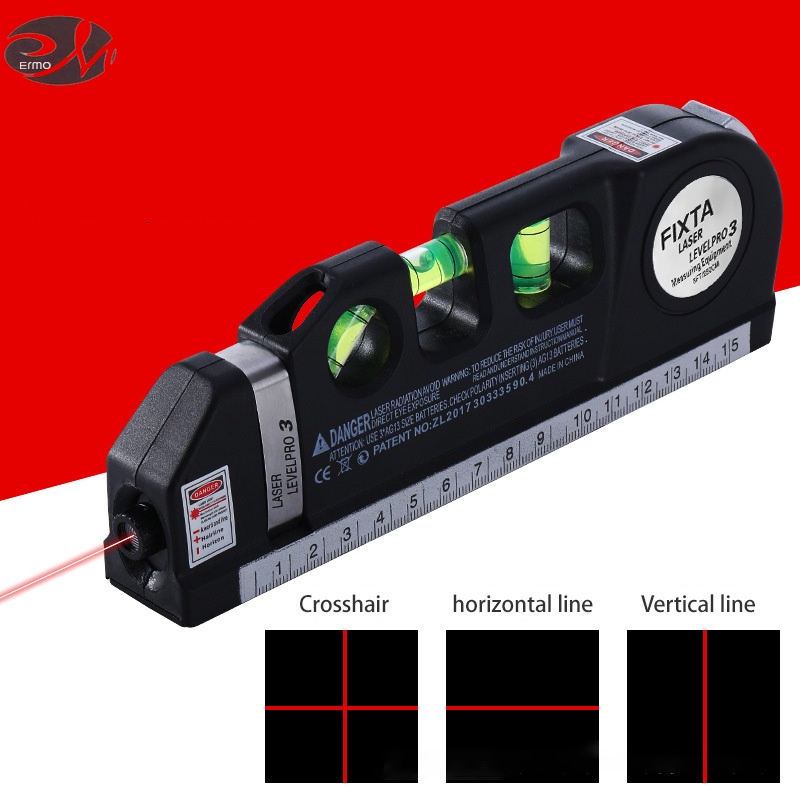 Ermo Thước Đo Góc Phải Bằng laser Hồng Ngoại Độ Chính Xác Cao Đa Năng