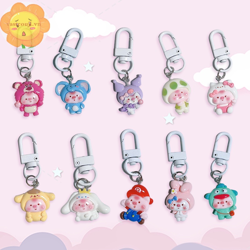 Vastji Móc Chìa Khóa Hình Búp Bê Hoạt Hình kuromi cinnamoroll melody Dễ Thương vn