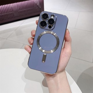 Ốp Điện Thoại Mạ Điện Từ Tính Chống Rơi Chống Sốc Cho iphone 13 12 pro max