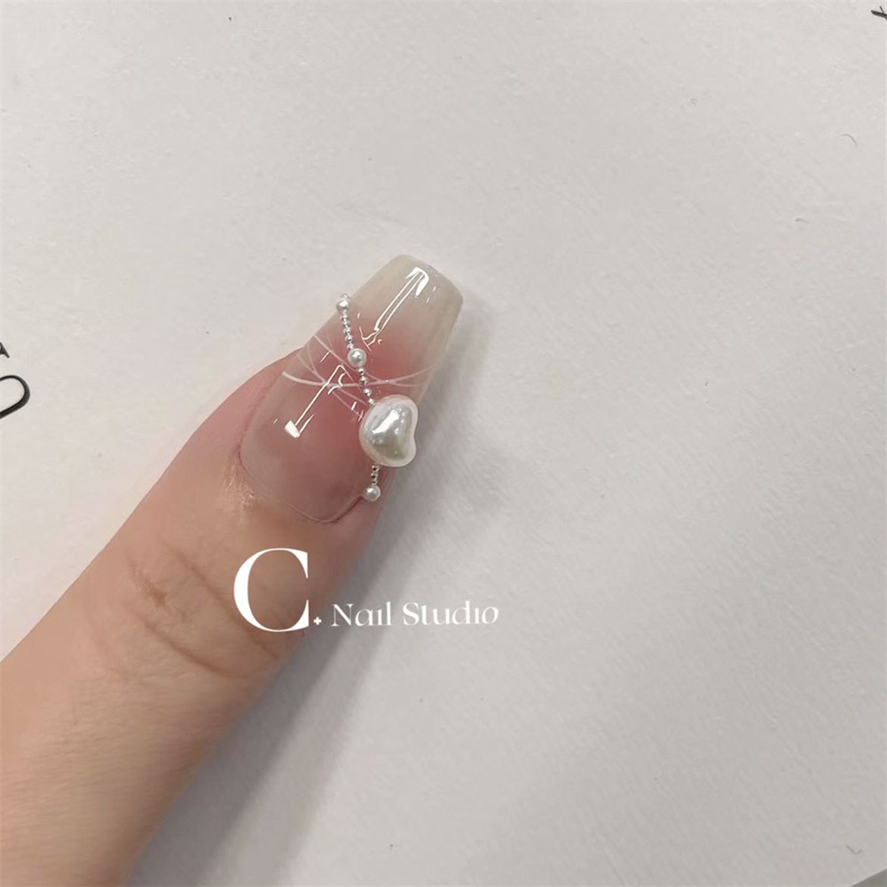 20 Chiếc Trang Trí Móng Tay Phụ Kiện 2023 Tình Yêu Mới Ngọc Trai Móng Tay Nghệ Thuật Trang Sức Nail Khoan Qusl