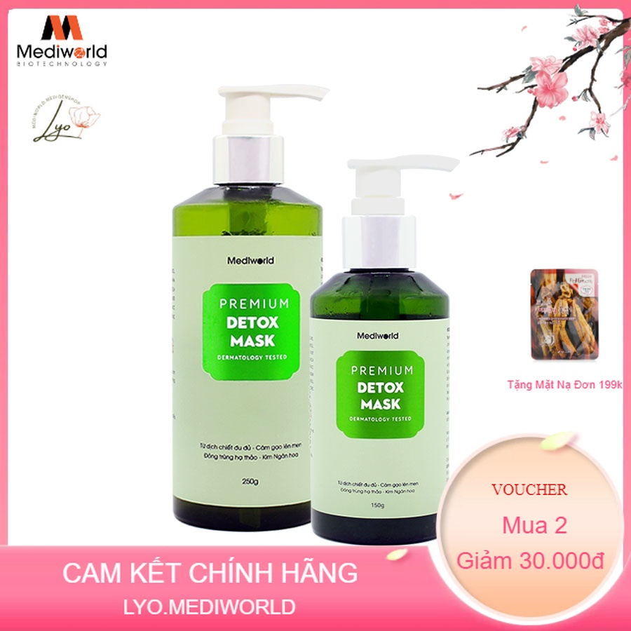 Thải độc PREMIUM SENSI & RESTORE MASK / BIO DETOX MASK dành cho da nhạy cảm - Mediworld 250G