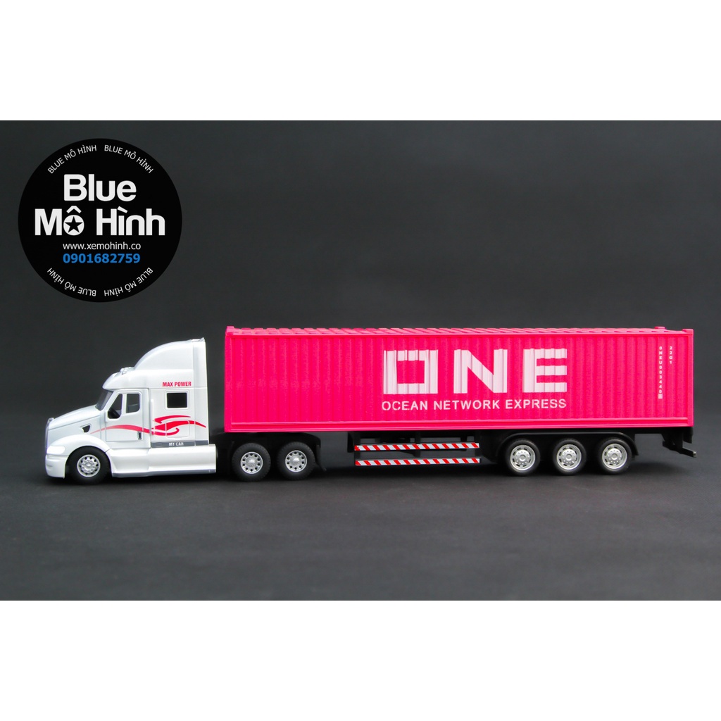 Xe mô hình đầu kéo container đầu xe bằng kim loại